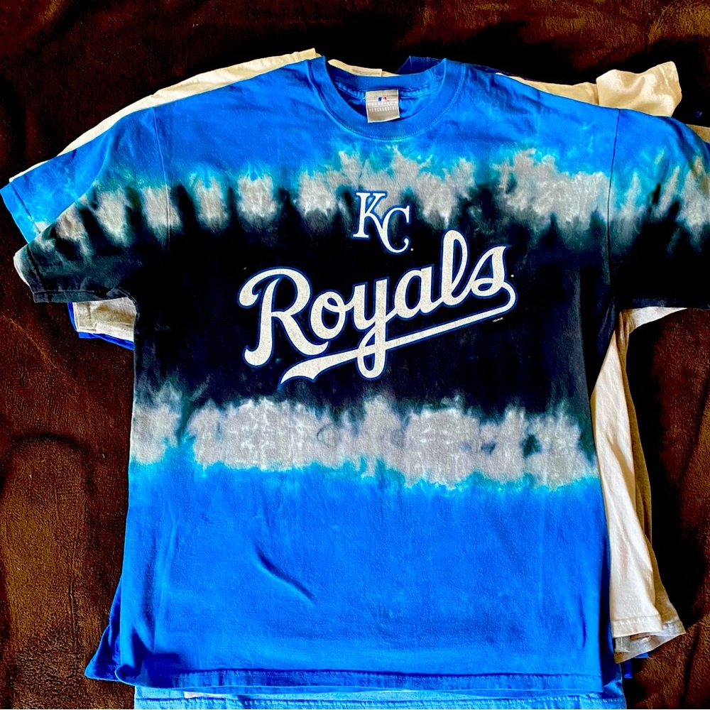 KC Royals Blue Tie-Dye Shirt